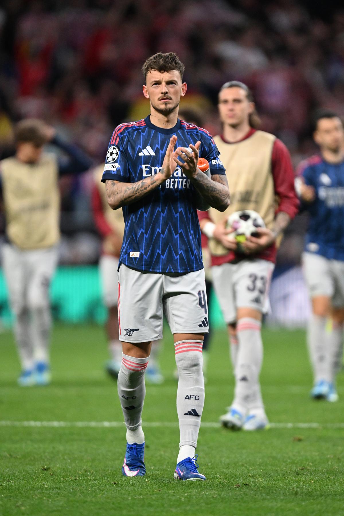 Watch: Ben White confronts Diego Simeone amid heated tunnel bust-up after Atletico Madrid vs Arsenal