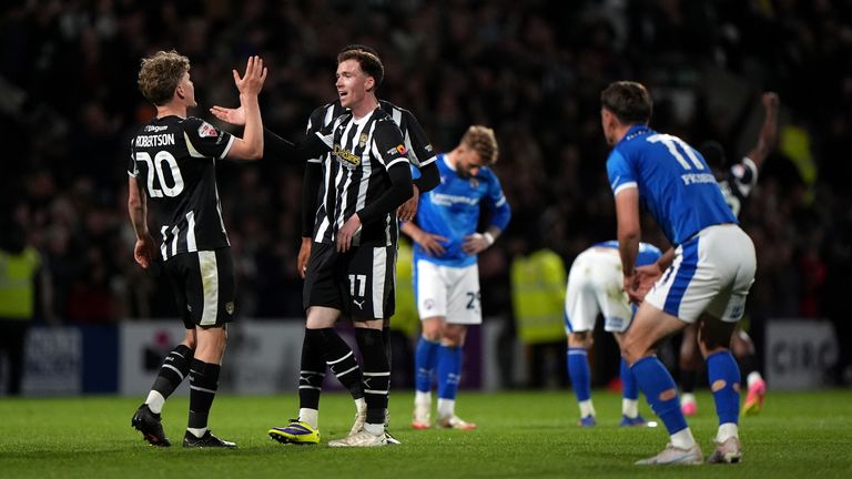 Notts County book place at Wembley after holding off Chesterfield