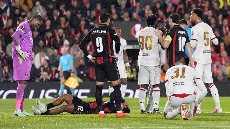 Bournemouth seal historic win over Amorim’s 10-man Milan