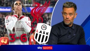 Barcola scores hat-trick as Liverpool thrash LASK