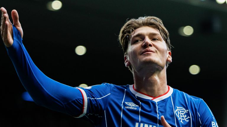 Naderi scores twice as Rangers beat Kilmarnock to move top